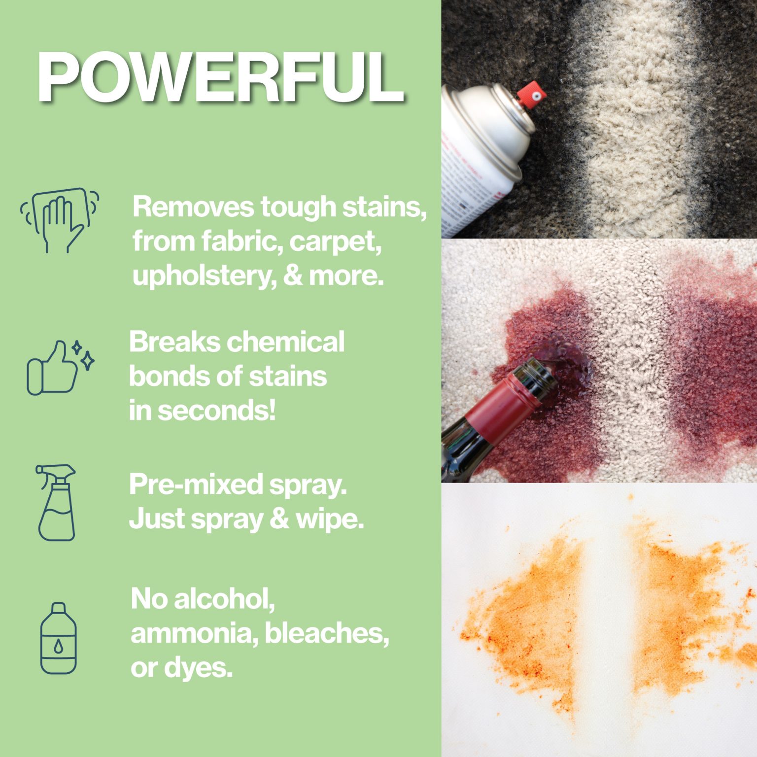 WhipIt Professional Strength MultiPurpose Stain Remover Spray 32 OZ