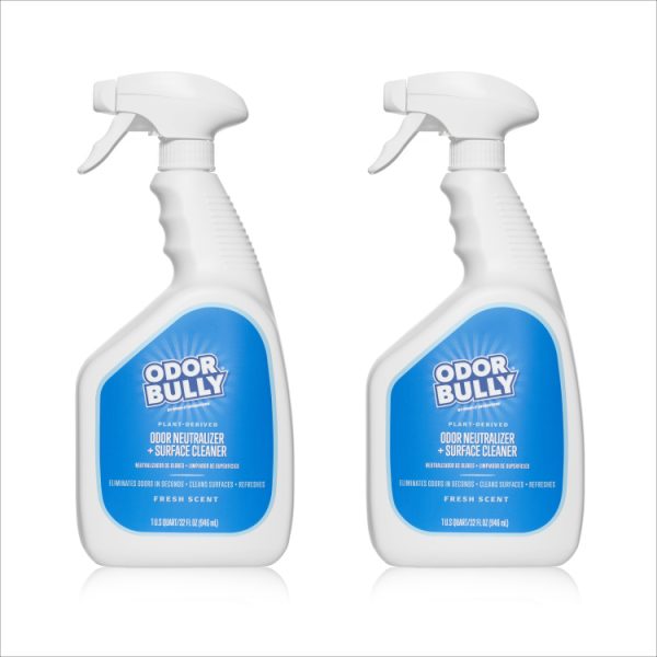 Odor Bully Odor Neutralizer And MultiSurface Cleaner Spray 32 OZ Ready To Go Sprayer (2Pack