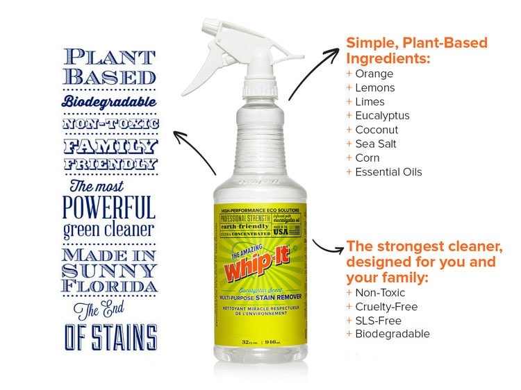 WhipIt® Cleaner & Stain Remover Amazing Results!