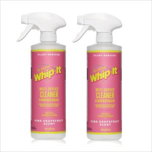 Whip-It Multi Surface Cleaner & Odor Neutralizer -Pink Grapefruit Scent 16 OZ (2-Pack)