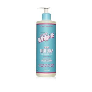 Whip It 16oz Liquid Dish Soap - Crushed Lemon Verbena Scent (INCLUDES PUMP DISPENSER)